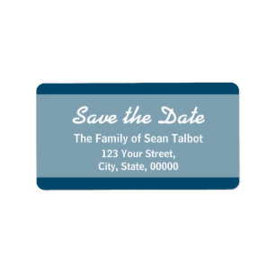 Simple save the Date Label Choose your Colour 3