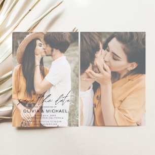 Simple Save the Date Photo Picture Wedding