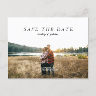 Simple Save the Date Postcard