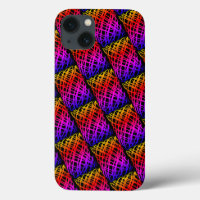 Simple Scribble | Half Drop | Black Background |