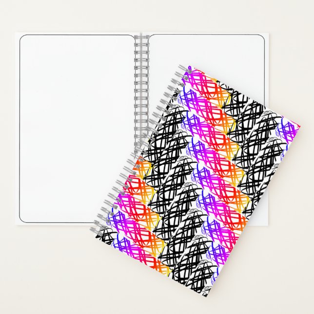 Simple Scribble | Herring Bone | Custom  Notebook (Inside)