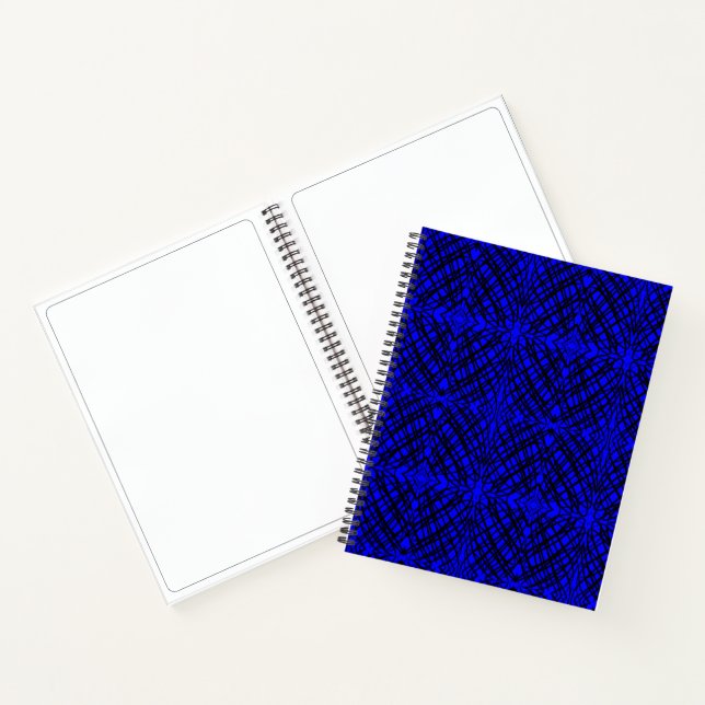 Simple Scribble | Mirror Tiling | Blue | Notebook (Inside)
