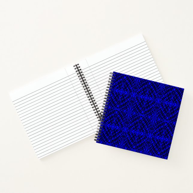 Simple Scribble | Mirror Tiling | Blue | Notebook (Inside)