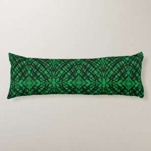 Simple Scribble Mirror Tiling Green Body Cushion