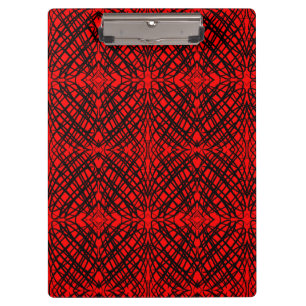 Simple Scribble Mirror Tiling Red Clipboard