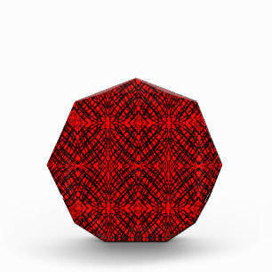 Simple Scribble Mirror Tiling Red Photo Block