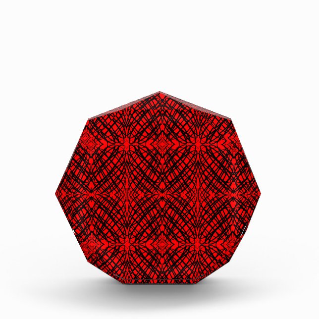 Simple Scribble | Mirror Tiling | Red | Photo Block (Front)