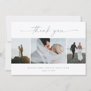 Simple Script 3  Photo Wedding  Invitation