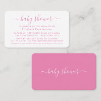 Simple Script - Baby Shower Ticket Invitation