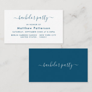 Simple Script - Bachelor Party Invitation