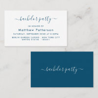 Simple Script - Bachelor Party Ticket Invitation