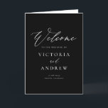 Simple Script Black Formal Wedding Program<br><div class="desc">Make your wedding ceremony even more memorable with our customisable wedding program booklet, featuring simple typography and elegant calligraphy. Designed to showcase the details of your special day, this booklet can be personalised with your ceremony schedule, wedding party, and other important information. The clean, modern typography paired with the timeless...</div>