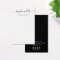 Simple Script Black White Earring Display Holder