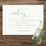 Simple Script Black & White Wedding Wishing Well Enclosure Card<br><div class="desc">For any further customisation or any other matching items,  please feel free to contact me at yellowfebstudio@gmail.com</div>