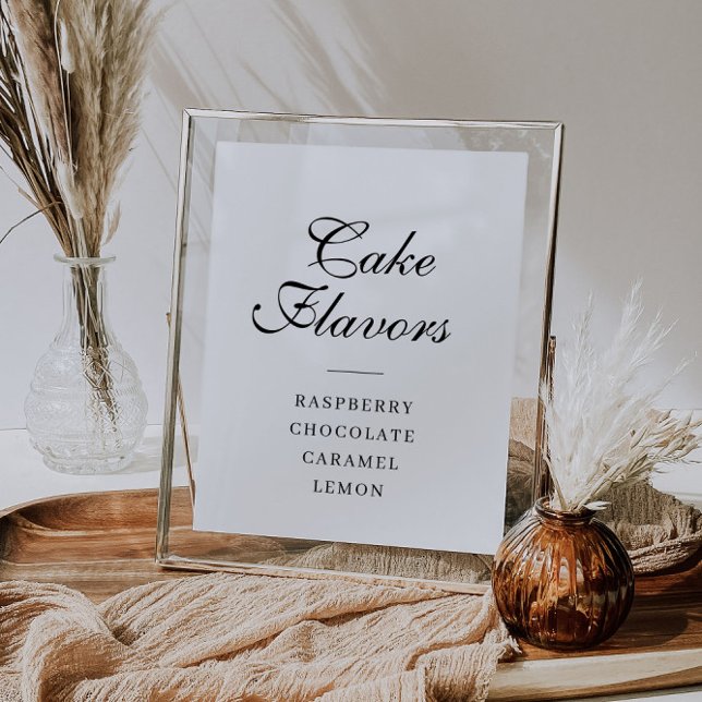 simple script Cake flavours sign (Creator Uploaded)