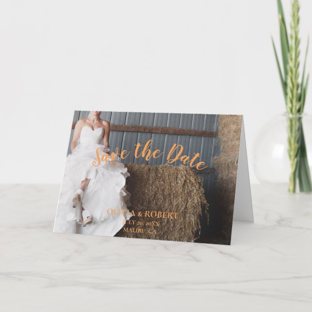 Simple script – country Save the Date Announcement (Front)
