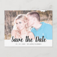 Simple Script Cutout | Save the Date