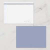 Simple Script Dusty Blue 2 Side Double Border