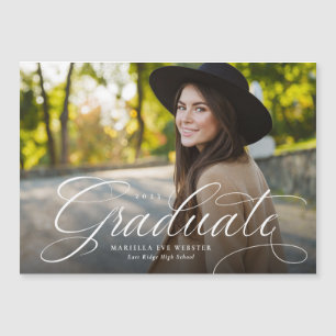 Simple script graduate magnetic announcement