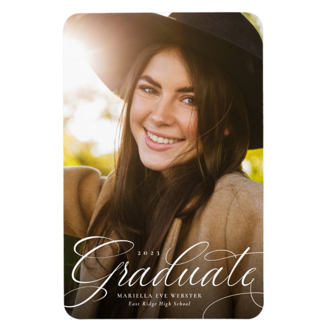 Simple script graduate vertical graduation magnet (Vertical)
