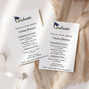 Simple script graduation ceremony class Of 2023  Announcement