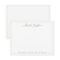 Simple script green border personalised stationery