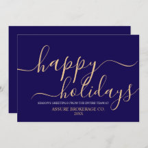 Simple Script Happy Holidays Business Corporate
