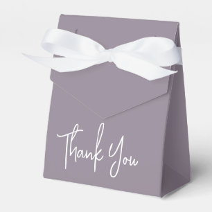 Simple Script Lilac Thank You Favour Box