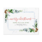 Simple script Merry christmas moving announcement