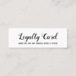 simple script minimal add your text loyalty card