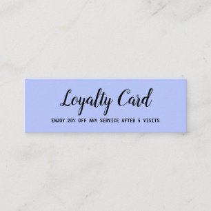 simple script minimal add your text loyalty card