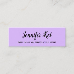 simple script minimal add your text loyalty card