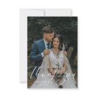Simple Script Modern Wedding Photo