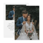 Simple Script Modern Wedding Photo