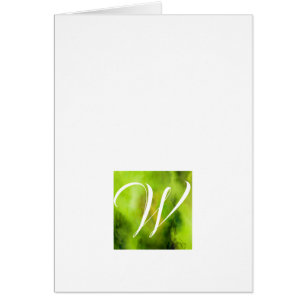 Simple Script Monogram Note Cards- Envy