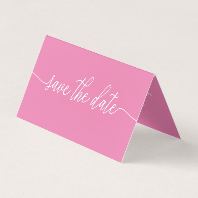 Simple Script Photo Save The Date Card (Front)