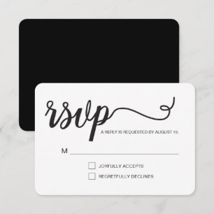 Simple Script RSVP without mailing Reserved Seat Card