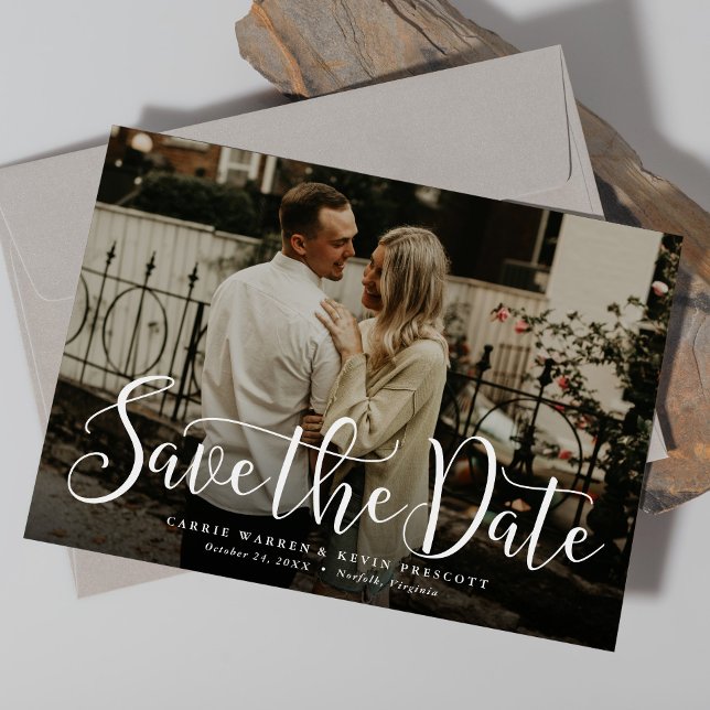 Simple script save the date magnetic invitation (Creator Uploaded)