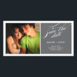 Simple Script Save The Date Photo Card<br><div class="desc">With these stylish and modern save the date cards,  your guests sure won't forget your most memorable day. Available in more colours (custom colours also available upon request). Visit Paper Girl Store (papergirlstore.com) for more stylish designs.</div>