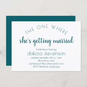 Simple Script   The One Where Shes Getting Married Invitation