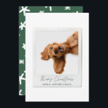 Simple script vintage photo modern christmas holiday card<br><div class="desc">Simple script vintage photo modern christmas</div>