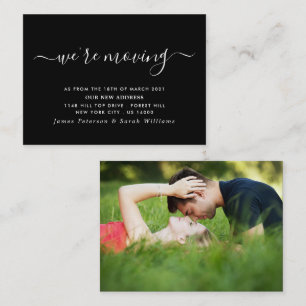 Simple Script with Photo, Change of Address Card