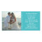 Simple Sea Blue Wedding Announcement