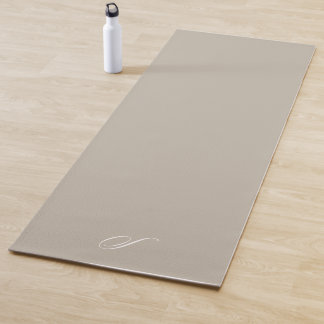 Simple Seal Grey Neutral Minimalist Exercise Yoga Mat