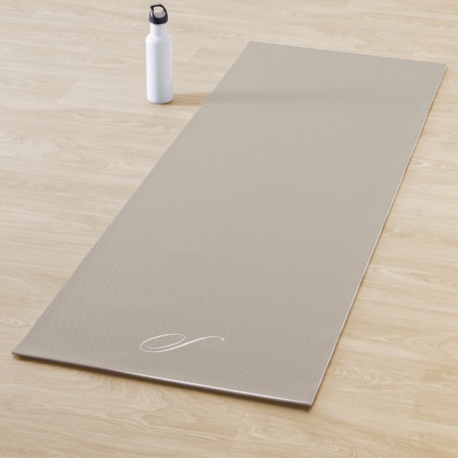 Simple Seal Grey Neutral Minimalist Exercise Yoga Mat (In Situ)
