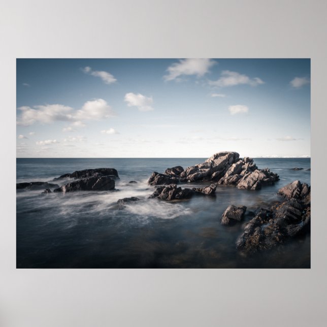 Simple Seascape Photo Poster (Front)