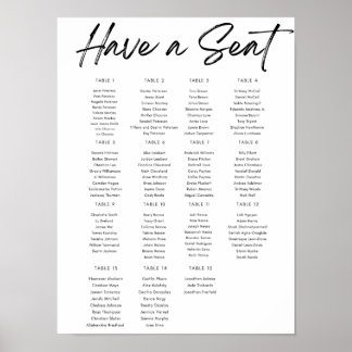 Simple Seating Chart