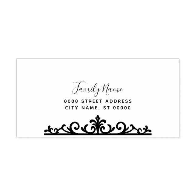 Simple Self Inking Rubber Stamp (Design)