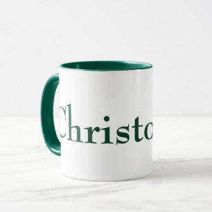 simple serif modern handsome personalised hunter mug