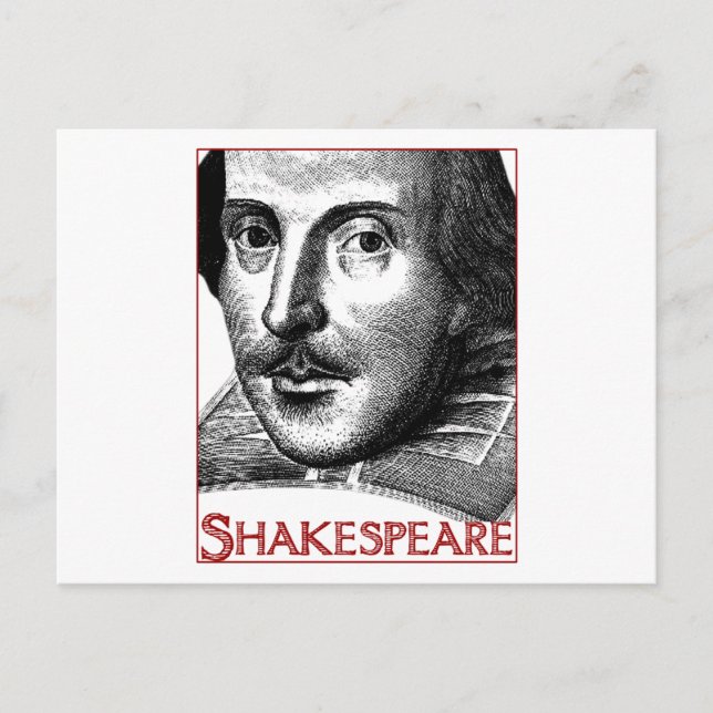 Simple Shakespeare Logo Postcard (Front)